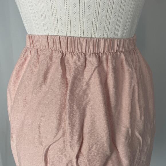 Vintage Pencil Skirt Size 10 Pink Pastel Minimal Retro Preppy Feminine Coqutte - Picture 3 of 13